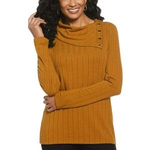 NWT Rafaella Women's Cowl Neck Top